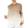 Custom Women O-Neck Long Sleeve Gradient Color Knit Pullover Sweater