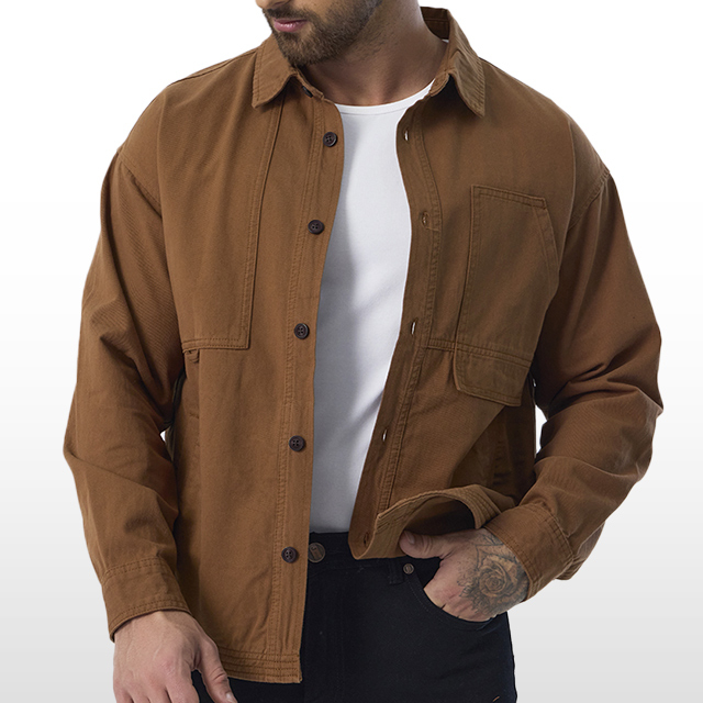 Custom Colorful Jacket for Men Loose Long Sleeve Overall