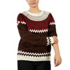 Custom Lightweight Nordic Jacquard Pullover Sweater Comfortable Knit for Women