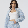 Custom Women’s Pearl Embellished Denim Two-Piece Set