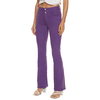 Custom Women Comfortable Cotton Spandex Purple Flared Denim Jeans 