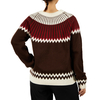 Custom Lightweight Nordic Jacquard Pullover Sweater Comfortable Knit for Women