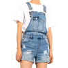 Custom Short Light Blue Denim Jumpsuit for Petite Women