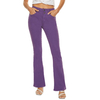 Custom Women Comfortable Cotton Spandex Purple Flared Denim Jeans 