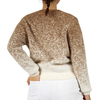 Custom Women O-Neck Long Sleeve Gradient Color Knit Pullover Sweater