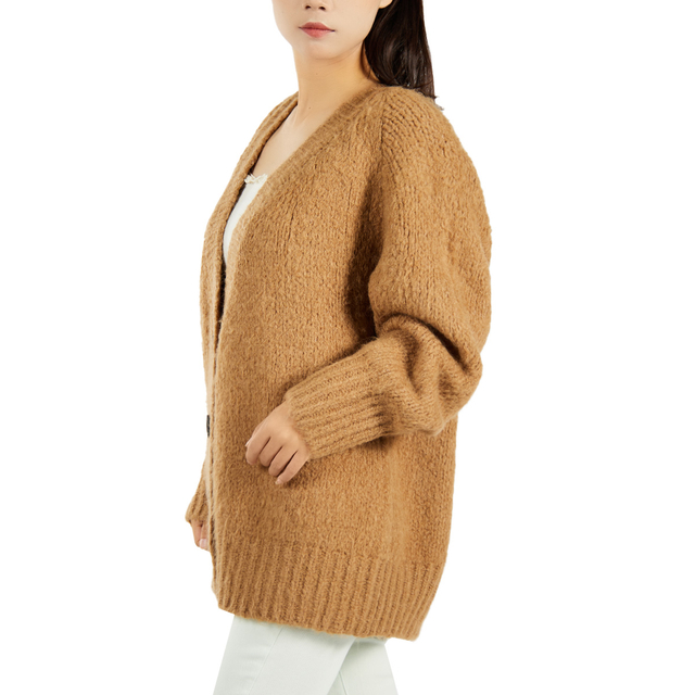 Guangzhou Factory Custom Loose Vintage Knit Cardigan for Women |