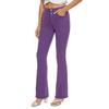 Custom Women Comfortable Cotton Spandex Purple Flared Denim Jeans 
