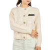 Women’s Core-Spun Yarn Cardigan with Sequin Elegant Knit Outerwear