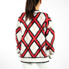 Custom Trendy Color Block Sweater Mohair Knit Cardigan for Women Oversized Unisex Knitwear