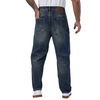 Custom Men’s Vintage Washed Loose Fit Straight Leg Jeans 