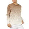 Custom Women O-Neck Long Sleeve Gradient Color Knit Pullover Sweater