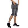 Custom Washed Vintage Grey Men's Denim Shorts for Summer 